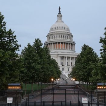 Washington, DC, USA - June 13, 2021: US Congress building. US Capitol building on Capitol Hill where United States Congress  adopts laws for the White House. US Senate and US House of Representatives